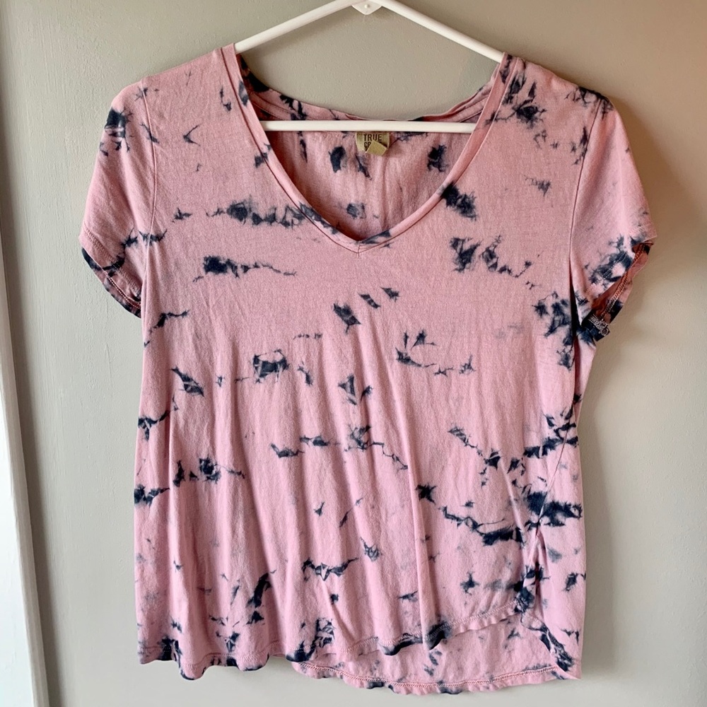 True Craft Pink/Blue Tie-Dye T-Shirt